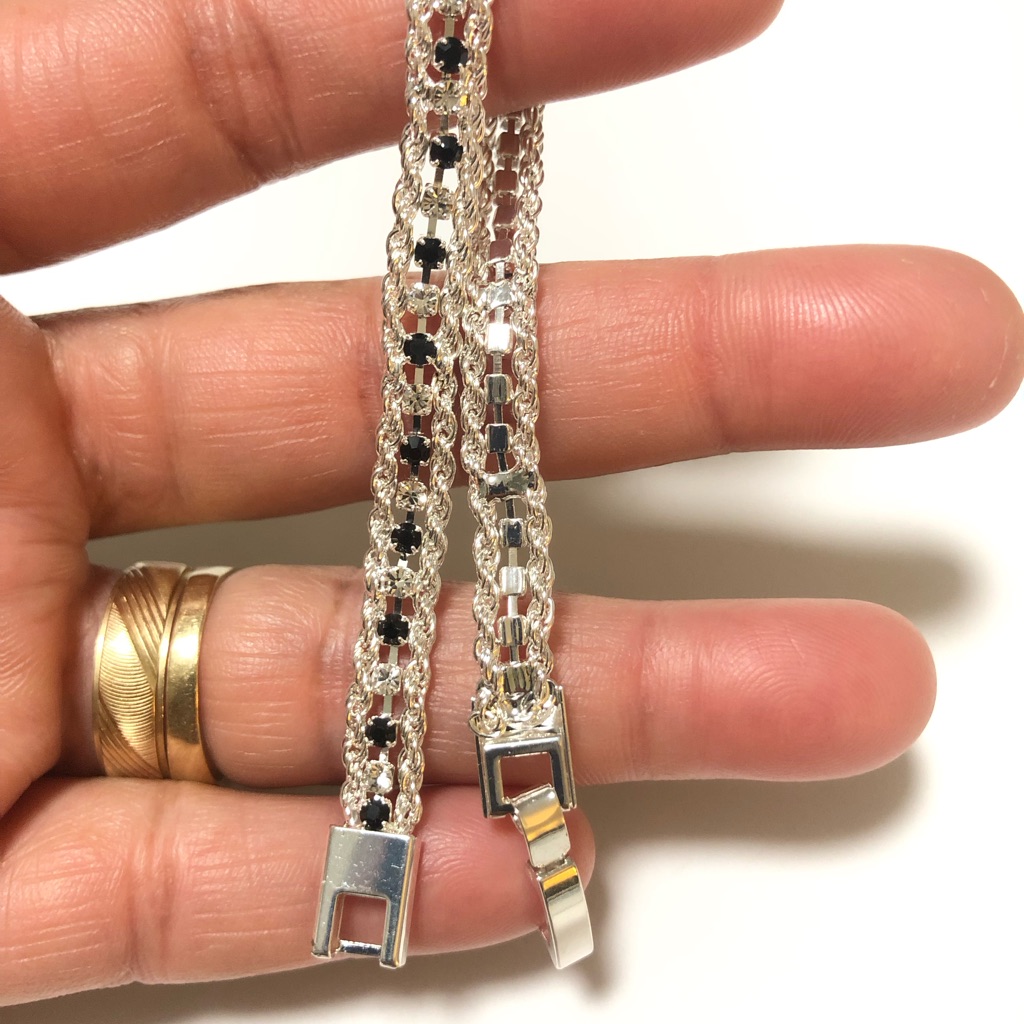 Nadine West Vintage Black And White Tennis Bracelet